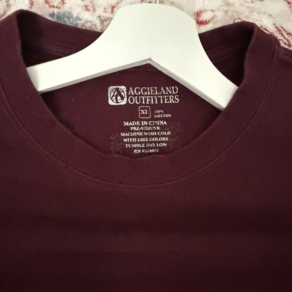 Aggie Land‎ Outfitters Unisex Maroon Tshirt XL Gameday Football Short Sleeve Tee - Picture 3 of 6